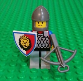 LEGO CASTLE ROYAL KNIGHTS SCALE MAIL MINIFIGURE cas158 USED 6078 CROSSBOW SHIELD