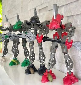 Bionicle Rahkshi:  8588 , 8589 ,8591 ,8592 w/ Kraata . Complete .