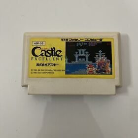 Castle Excellent - Nintendo Famicom NES NTSC-J JAPAN Action Adventure 1986 Game