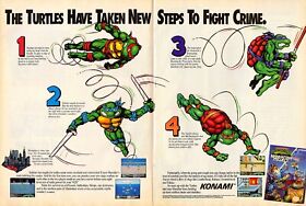 TMNT Ninja Turtles III 3 The Manhattan Project Nintendo NES Ad Art Print Poster