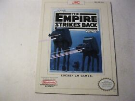Star Wars The Empire Strikes Back Nintendo NES manual de instrucciones solamente 