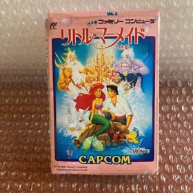 Disney The Little Mermaid Nintendo Famicom NES CAPCOM Video Game Vintage Japan