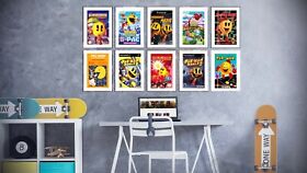 Pac Man Sega NES Videospiele Zimmerdekor klassischer Druck Poster Wandkunst Bild A4