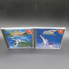 Aero Dancing Blue Impulse Dreamcast 2 Games with Manual Japan NTSC-J