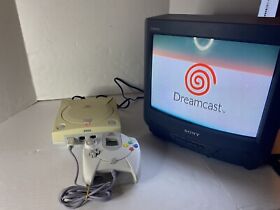 sega dreamcast console hkt-3020 W/ Cables & Controller + VMU (Tested & Working!)