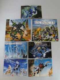 LEGO BIONICLE MANUALS ONLY 8991, 8769, 856, 8536, 8532, 8606, 8533, NO BRICKS!