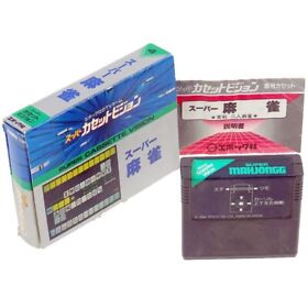 SUPER MAHJONGG EPOCH Super Cassette Vision Japan Import SCV NTSC-J Boxd Complete