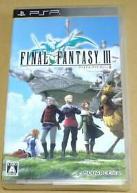 PSP Final Fantasy III FF3 Japanese English Subtitles Sony Playstation Portable 