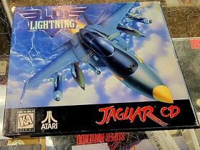 Blue Lightning - Complete Atari Jaguar CD Game - Box, Manual, Overlay 