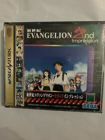 Evangelion 2nd Impression - Sega Saturn NTSC-J Japan With Bonus Rare Music CD