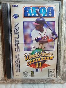 World Series Baseball II 2 (Sega Saturn, 1996) Authentic Game & Manual
