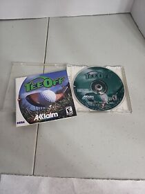 Tee Off (Sega Dreamcast, 2000) Complete CIB W/ Registration Card Tested Working 