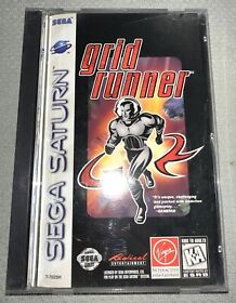 SEGA SATURN :  GRID RUNNER !!  T-7025H  1996  w/REG CARD  COMPLETE/AUTHENTIC