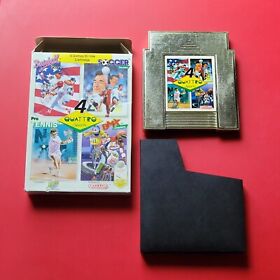 Nintendo NES 4 Quattro Sports  Game with Box No Manual Works