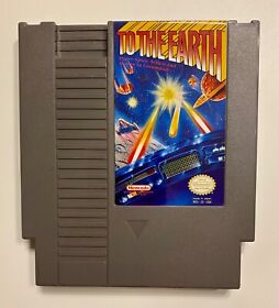 To The Earth (Nintendo Entertainment System NES) - Tested & Working