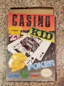 Casino Kid NES Nintendo Box Manual Cartridge (H2)