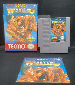 Videojuego NES Tecmo World Wrestling (Nintendo Entertainment System 1990) en caja