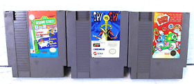 Nintendo NES Bubble Bobble, Spy vs Spy, Sesame Street ABC & 123