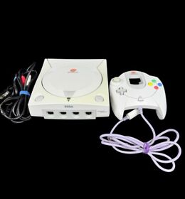 SEGA Dreamcast HKT-3020 Console w/ Controller HKT-7700 Tested Works & One Game