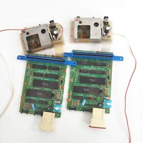 LOT 2 Nintendo Japanese original Famicom Motherboard Parts for Repair Broken 502