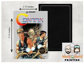 Contra NES Cover Art 2 1/2 x 3 1/2 in Refrigerator Magnet