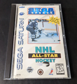 Sega Saturn NHL All-Star Hockey complete CIB  *tested*  Dave Gagner