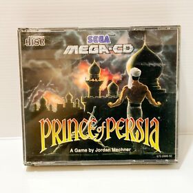 Prince Of Persia + Manual - Sega Mega CD - Tested & Working! Free Postage!