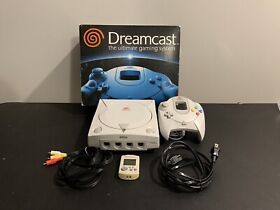 SEGA Dreamcast Console - White HKT 3020 with OEM Controller & VMU + Box Tested!