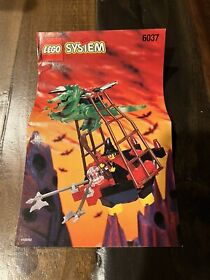 Lego 6037 Witch's Windship- Fright Knights 1997 Manual Instructions Only