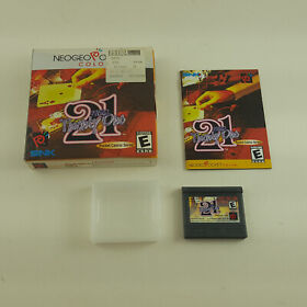 RARE Neo Geo Pocket Neo 21 - Game -  USA Version - with Box - Manual - Case