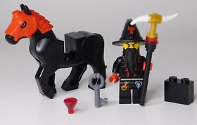 LEGO Castle Evil Dragon Wizard Minifigure W/Black Horse! - 70403 Wizard -  L👀K!