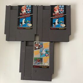 3X Copias Super Mario Bros Duck Hunt Nintendo NES Original Auténtico, Probado