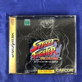 CAPCOM Sega Saturn Street Fighter Collection Japanese Version Very Good GP