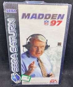 Madden 97 Sega Saturn Pal New Sealed (1996) NFL Big Box Black Label Multilingual