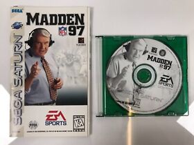 NFL Madden 97 for Sega Saturn w/ Manual