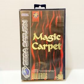 Magic Carpet + Manual - Sega Saturn - Tested & Working! Free Postage