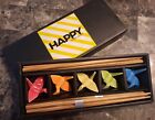 Happy Sales 5 Piece Crane Chopstick Set w Color Porcelain Crane Chopsticks Rests