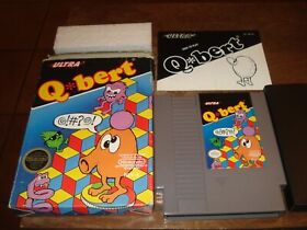 Q*bert Complete with Box & Manual NES Nintendo