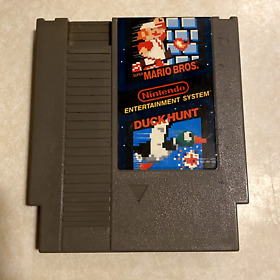 Super Mario Bros & Duck Hunt 2 in 1 Nintendo NES Cartridge - Tested, Works (e)