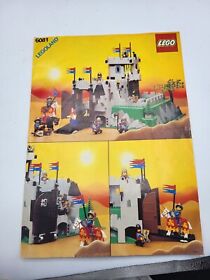Vintage Lego 6081 Instruction Manual ONLY Kings Mountain Fortress Castle Knights