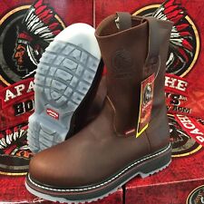 MEN'S WORK BOOTS PATRON GENUINE LEATHER BROWN ICE COLOR SOLES OIL SAFETY #602