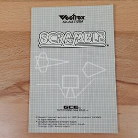 GCE Vectrex - Scramble Manual ONLY No Game 1982