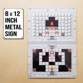The Legend of Zelda custom 8x12 inch metal wall sign Link vs Ganon 8 bit NES