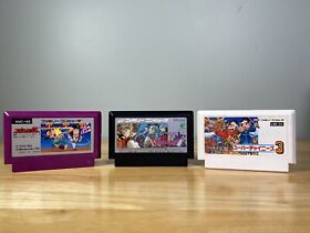 Nintendo Famicom Game Lot Dragon Quest IV, Super Chinese, and Spartan X