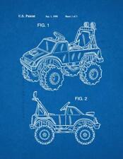 Children's Ride-On Toy Vehicle Patent Print Blueprint