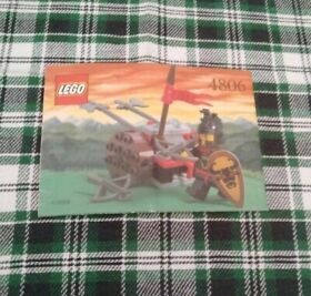 Lego 4806 Castle Axe Cart Catapult Knights Kingdom I Instruction Manual Only