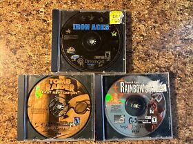 Iron Aces Rainbow Six Tomb Raider Last Revelations Sega Dreamcast Discs Only ✅