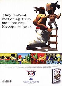 Virtua Fighter Kids Sega Saturn 1996 Promo Game Ad Wall Art Print Poster Glossy
