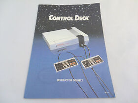 NES Console Instruction Manual Nintendo Control Deck Book