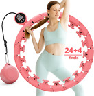FIVANGIN Weighted Hula Hoops 28 Knots Detachable, Hula Hoops with Weight Ball